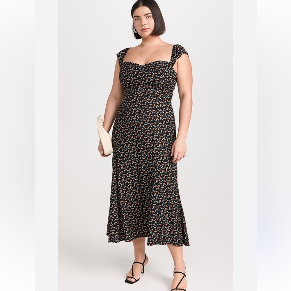 Reformation Bryson Flower Print Maxi Dress